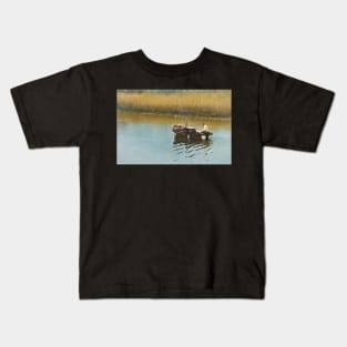 Boat On The Alde Kids T-Shirt